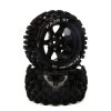 Duratrax FAZE ST 2.8 Mounted F/R Tires C2 14mm Black 2