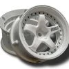 DS Racing 5 Spoke Triple White /Black Rivets