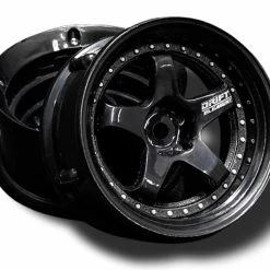 DS Racing 5 Spoke Tri Black/Silver Rivets