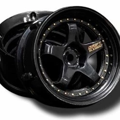 DS Racing 5 Spoke Tri Black/Gold Rivets
