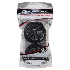 Duratrax Lockup 1/8 Mounted Buggy Tires Chrome 2 w/17mm Hex -TIRES & WHEELS And RC PARTS Sales dtxc3617 2