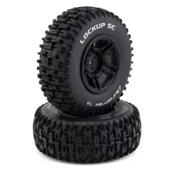 Duratrax Lockup SC 1/10 Mounted Slash Rear Tire Black 2 C2