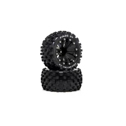 Duratrax Faze ST 2.8 2WD Front/Rear Truck Tires Black 2 0.5 Offset