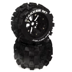 Duratrax Stakker MT 1/8 Monster Truck Tires Black 2 1/2 Offset