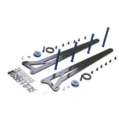 Exotek Carbon Fiber Wheelie Ladder Bar Set w/2 Wheels, Adjustable, compatible with 2wd Slash
