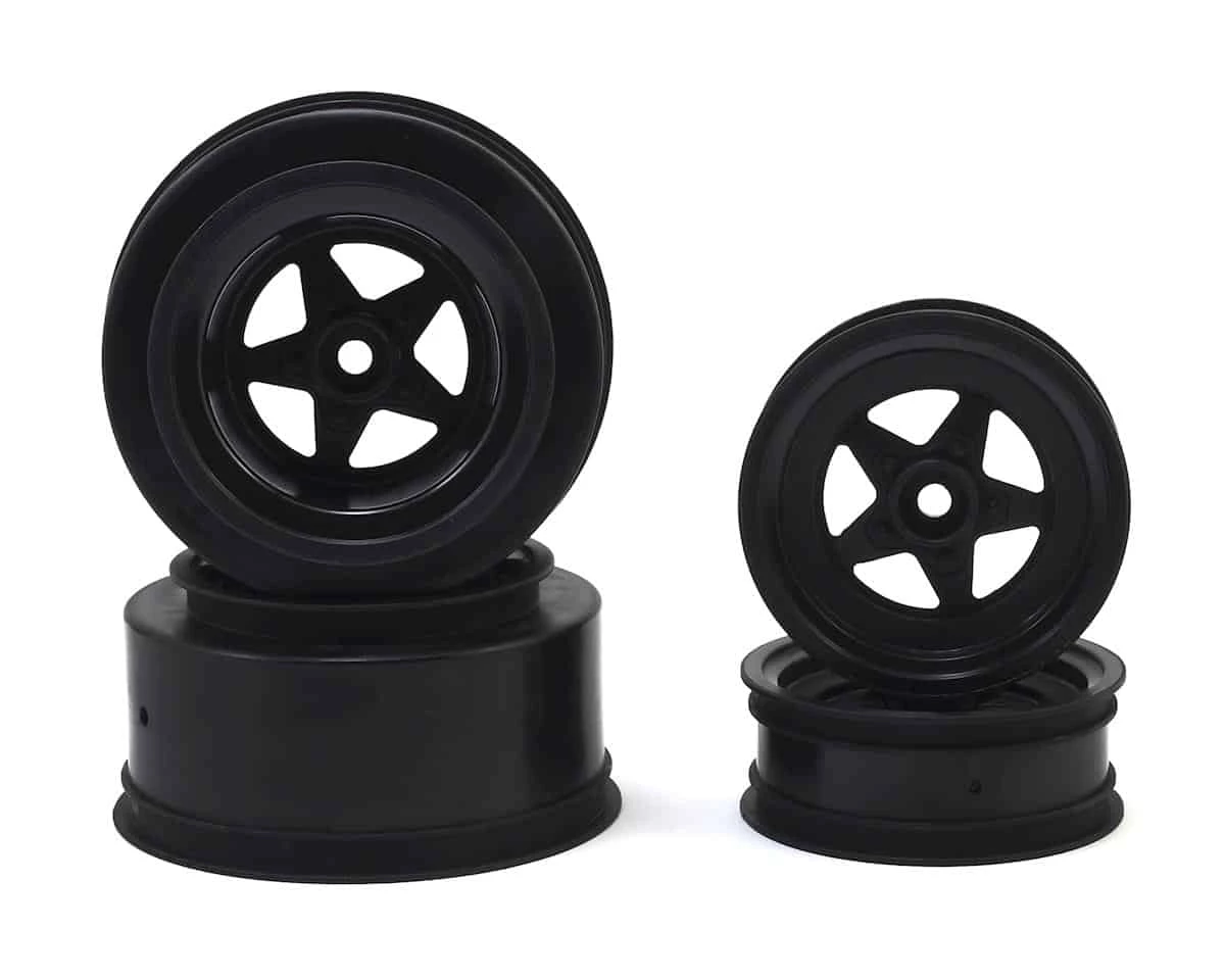 JConcepts Startec Street Eliminator Drag Racing Wheels Black w/12mm Hex 2x Rear SCT Wheels & 2x Front Buggy Wheels 3 JConcepts Startec Street Eliminator Drag Racing Wheels Black w/12mm Hex 2x Rear SCT Wheels & 2x Front Buggy Wheels