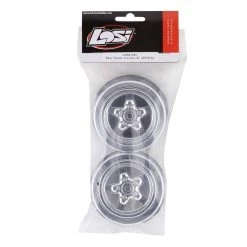 Losi 22S Drag Rear Wheels Chrome 2 -TIRES & WHEELS And RC PARTS Sales los43046 2