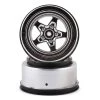 Losi 22S Drag Rear Wheels Satin Chrome 2 -TIRES & WHEELS And RC PARTS Sales los43048