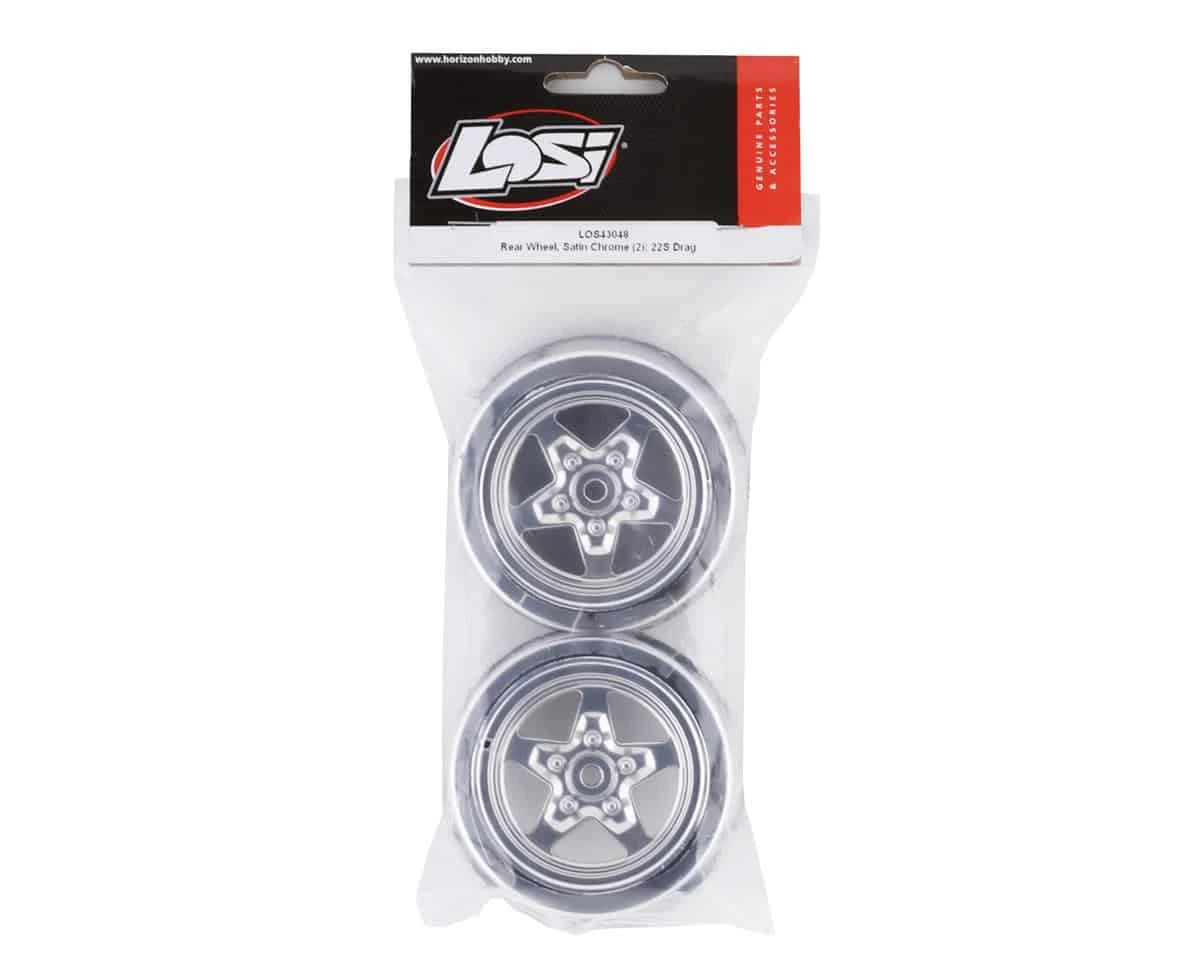Losi 22S Drag Rear Wheels Satin Chrome 2 5 Losi 22S Drag Rear Wheels Satin Chrome 2 - Image 3