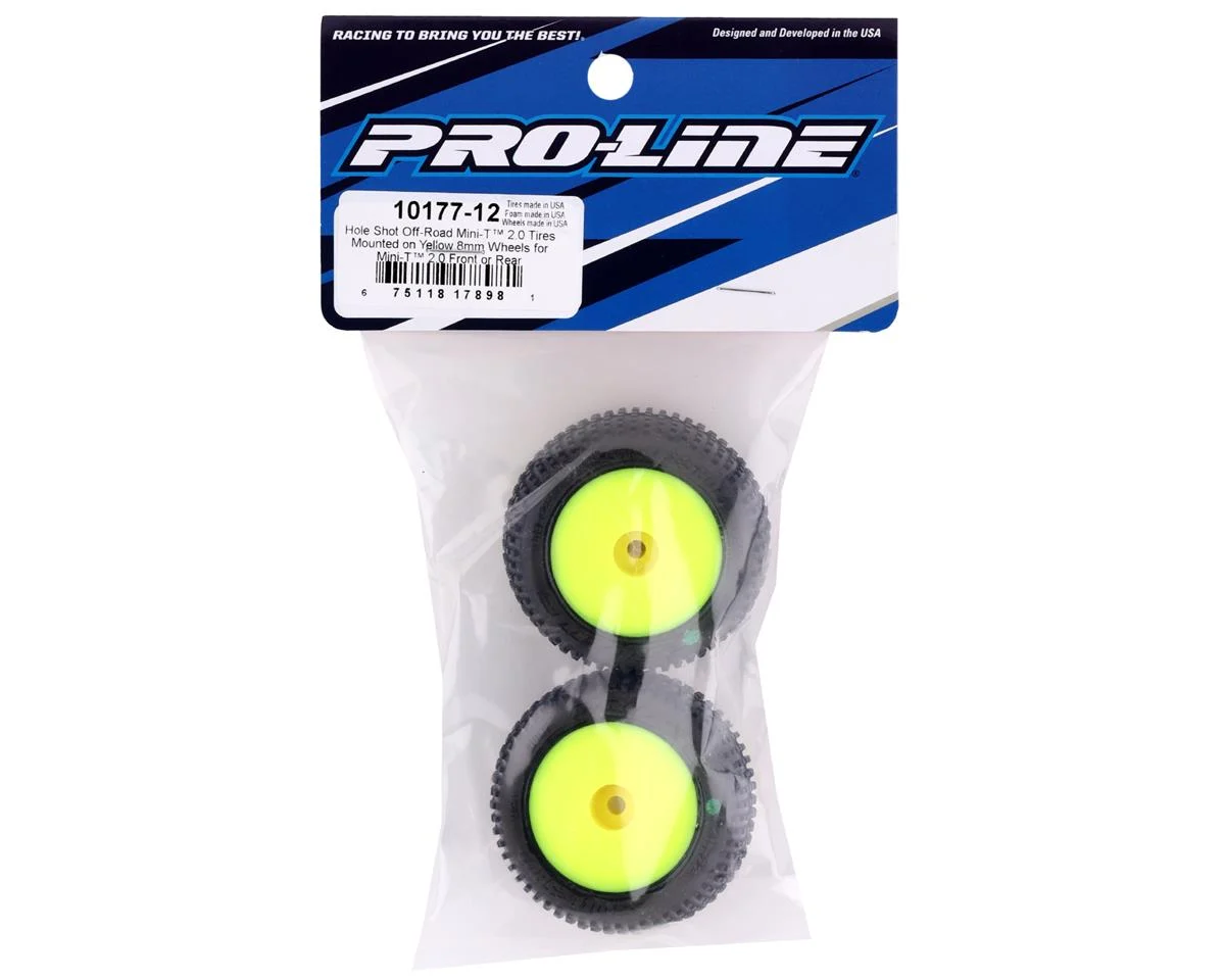 ProLine Hole Shot Tires MTD Yellow Mini-T 2.0 F/R 7 ProLine Hole Shot Tires MTD Yellow Mini-T 2.0 F/R - Image 5