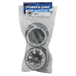 ProLine Impulse Pro-Loc Black Wheel w/Gray Ring XMX2 -TIRES & WHEELS And RC PARTS Sales pro2763 03 3