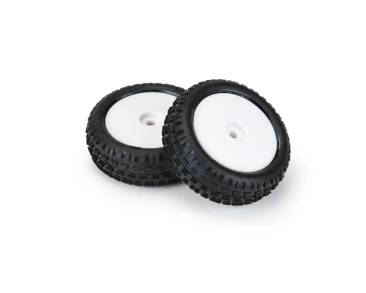 ProLine Wedge Carpet Tires MTD White Mini-B Front 4 ProLine Wedge Carpet Tires MTD White Mini-B Front - Image 2