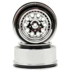 TIRES & WHEELS And RC PARTS Sales 5 RPM 12mm Spline Drive "Revolver" Short Course Wheels Chrome 2 Slash Rear