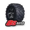Traxxas Tires & wheels assembled glued X-Maxx black wheels Maxx AT tires foam inserts left & right 2 -TIRES & WHEELS And RC PARTS Sales s l1600 9