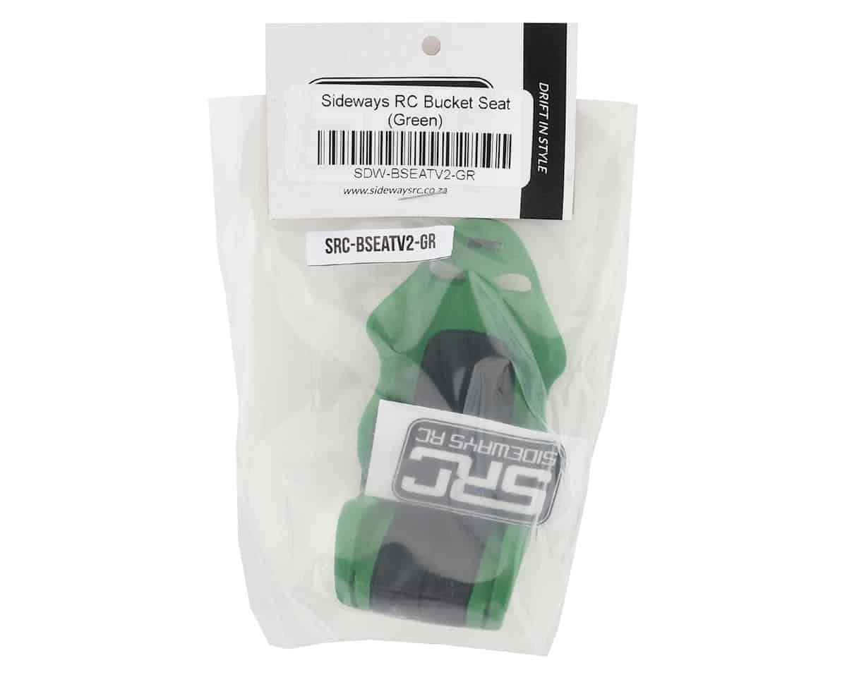 Sideways RC Scale Drift Bucket Seat V2 Green 4 Sideways RC Scale Drift Bucket Seat V2 Green - Image 2