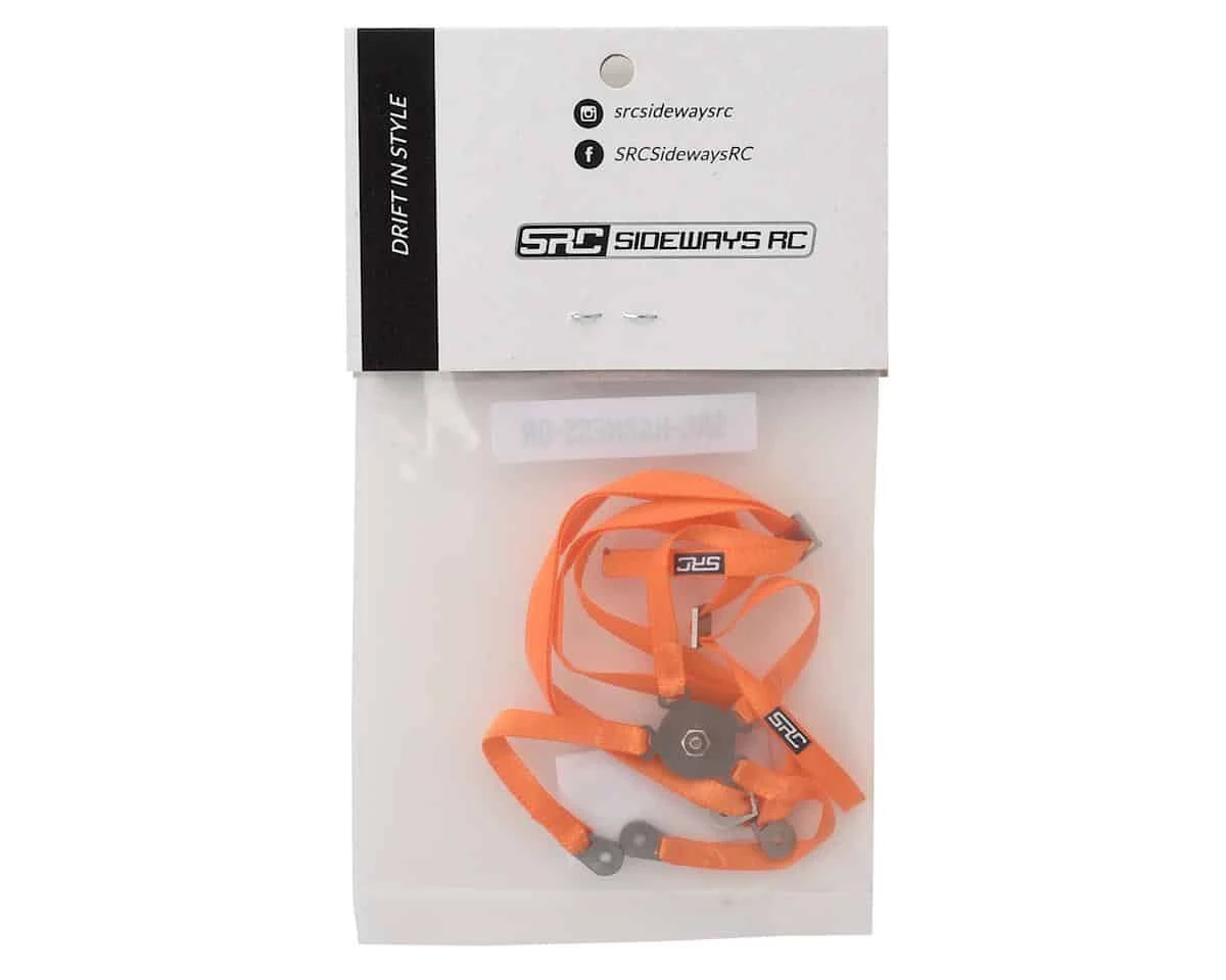 Sideways RC Scale Drift Bucket Seat Harness Orange 4 Sideways RC Scale Drift Bucket Seat Harness Orange - Image 2