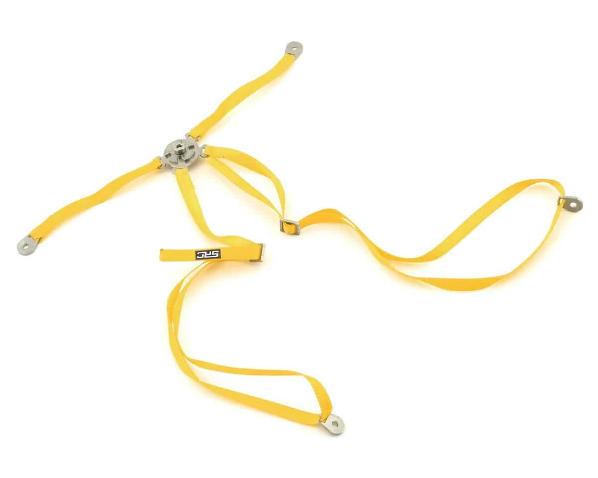 Sideways RC Drift Bucket Seat Harness Yellow 3 Sideways RC Drift Bucket Seat Harness Yellow