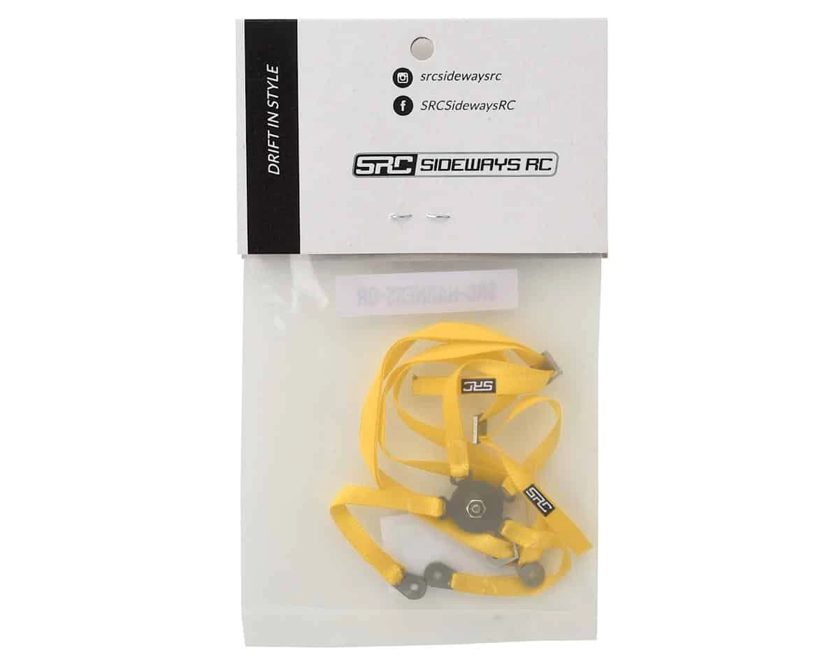 Sideways RC Drift Bucket Seat Harness Yellow 4 Sideways RC Drift Bucket Seat Harness Yellow - Image 2