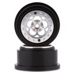 SSD 5 Hole Aluminum Front and Rear 2.2 Drag Racing Wheels Silver Set 4 -TIRES & WHEELS And RC PARTS Sales ssd00492